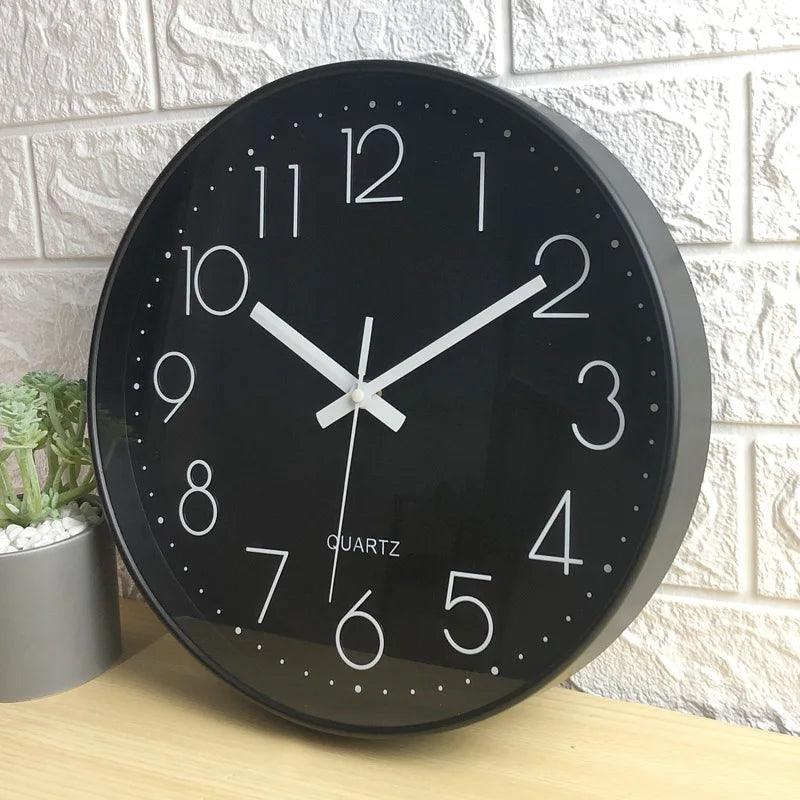Elegant Indoor Wall Clock with Silent Quartz Mechanism