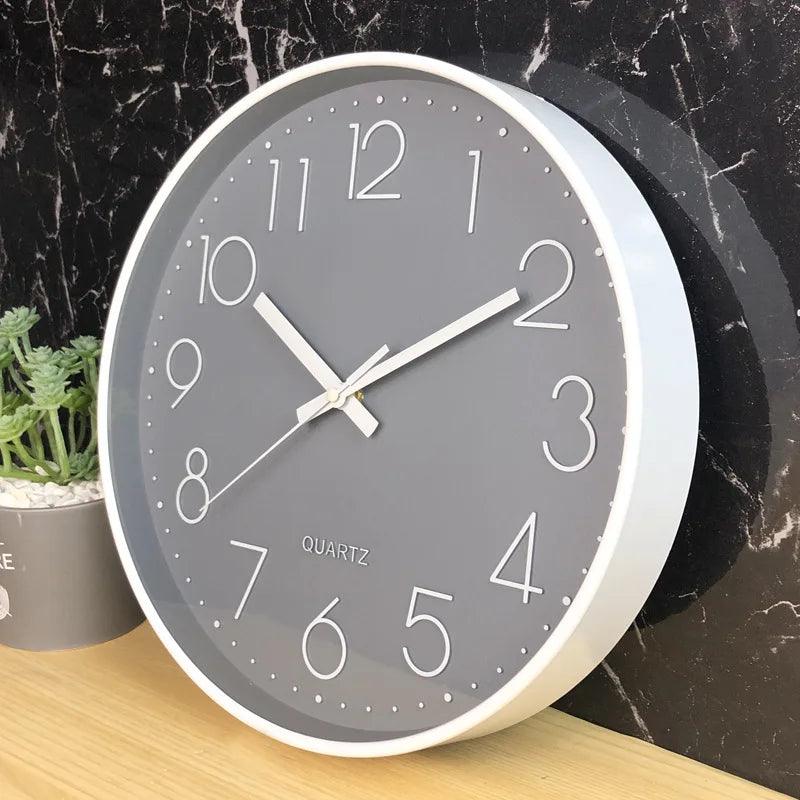 Elegant Indoor Wall Clock with Silent Quartz Mechanism