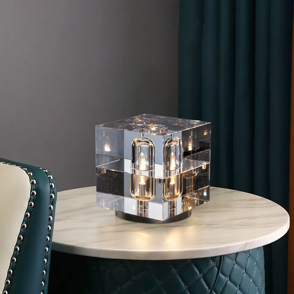 Crystal Cube Lamp - Contemporary Design