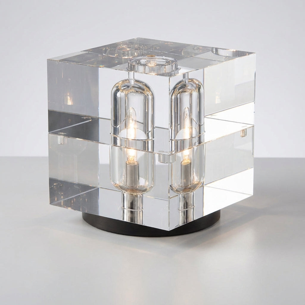Crystal Cube Lamp - Contemporary Design