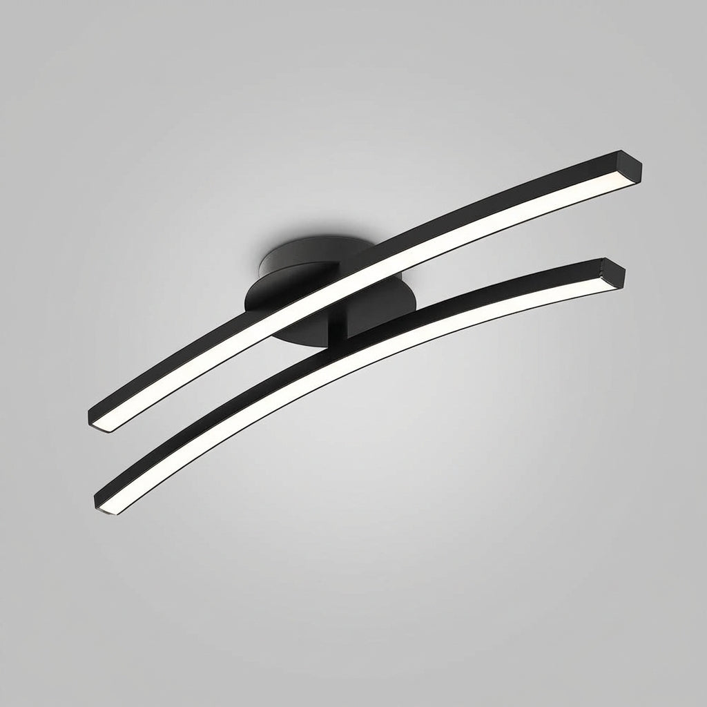 Contemporary Curved Ceiling Light Fixture