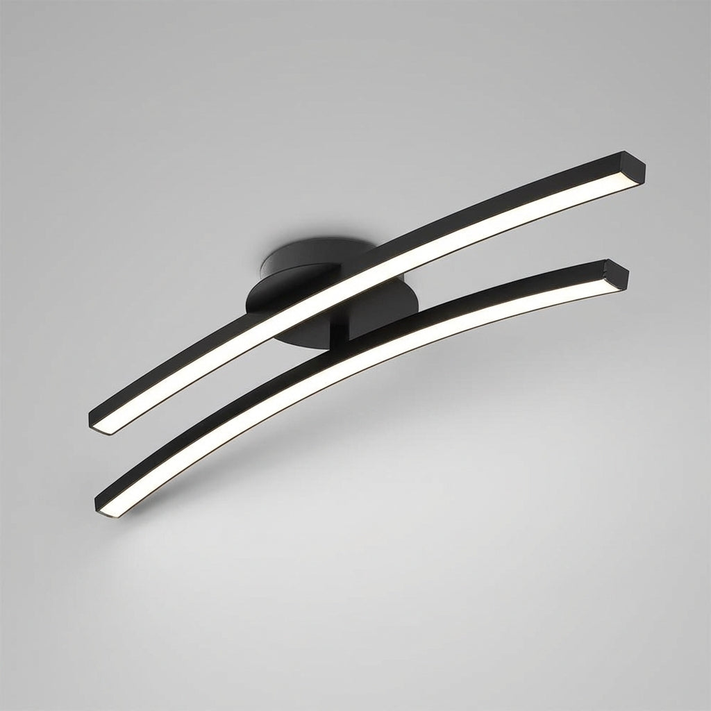 Contemporary Curved Ceiling Light Fixture