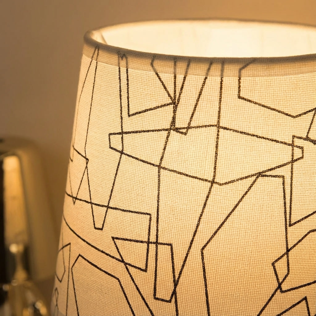 Geometric Table Lamp with Modern Design