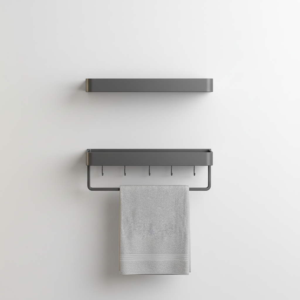 Contemporary Gray Matte Shelf Unit - Organixy
