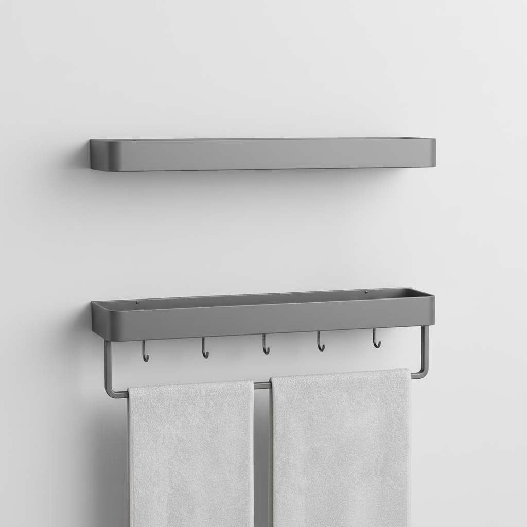Contemporary Gray Matte Shelf Unit - Organixy