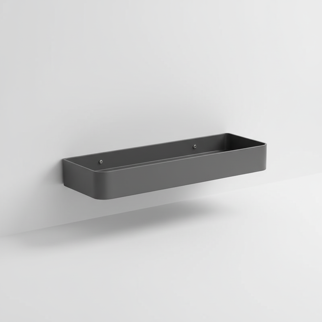 Contemporary Gray Matte Shelf Unit - Organixy
