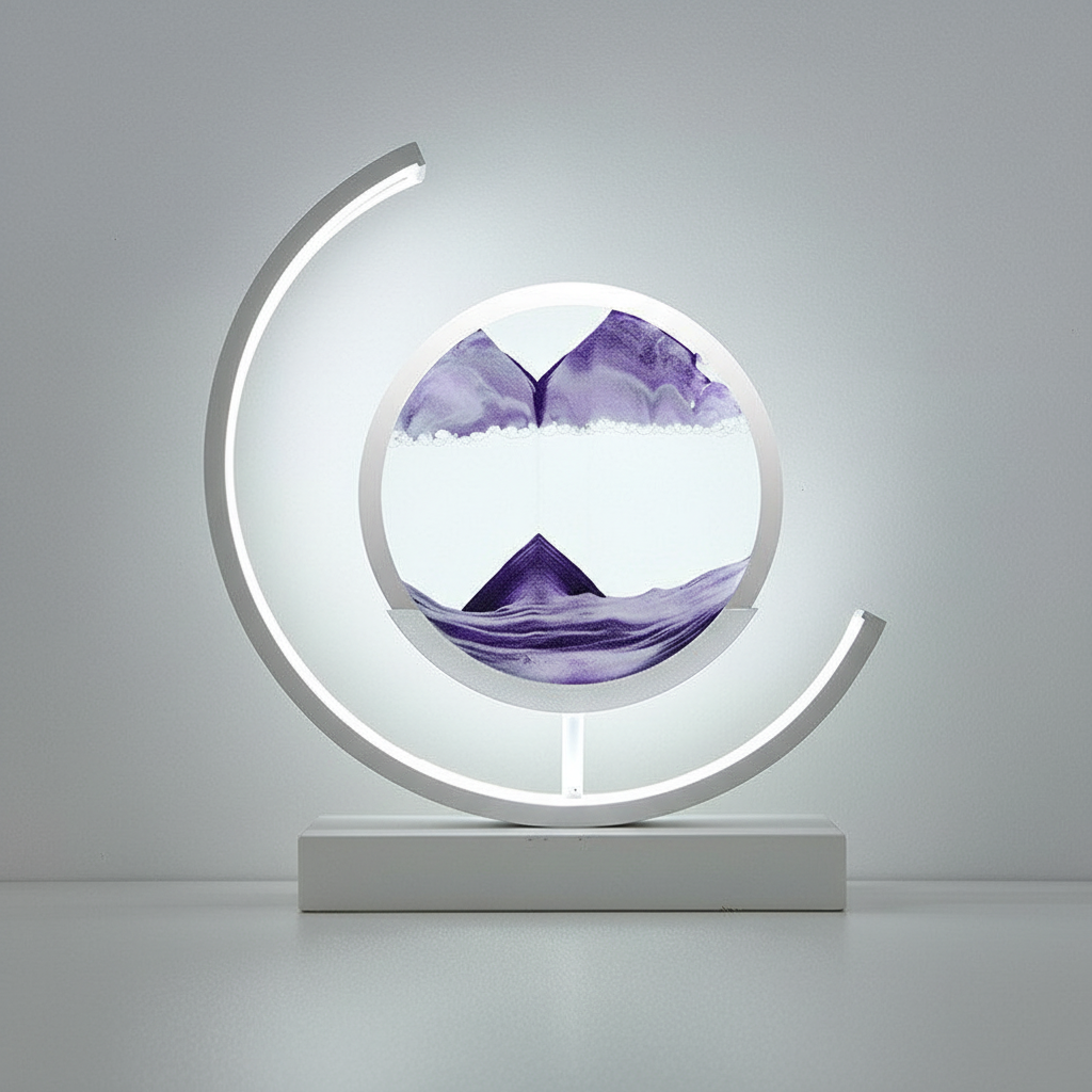 3D Sand Bowl Table Lamp in Modern Design