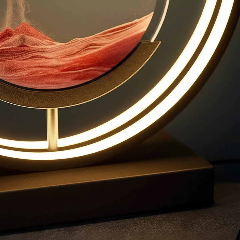 3D Sand Bowl Table Lamp in Modern Design