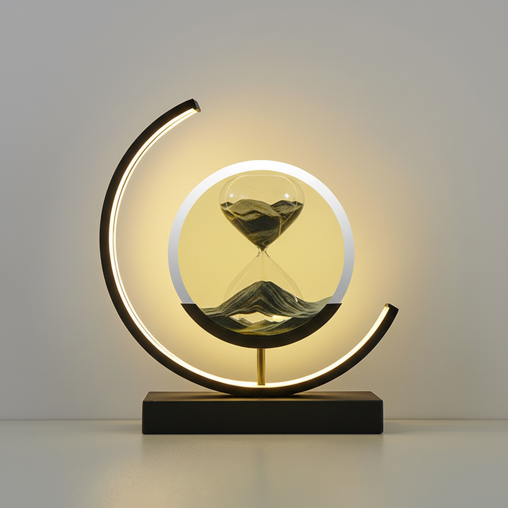 3D Sand Bowl Table Lamp in Modern Design