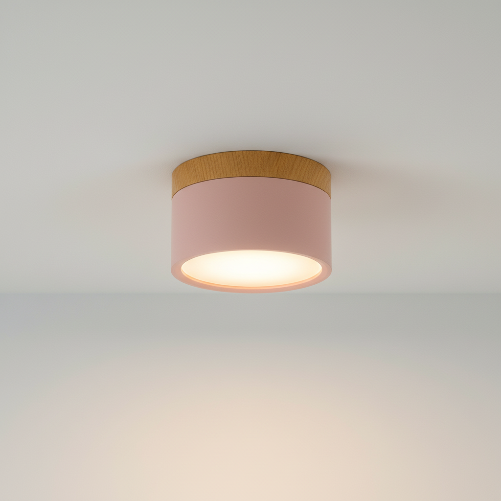 Contemporary Metal and Acrylic Ceiling Light Fixture