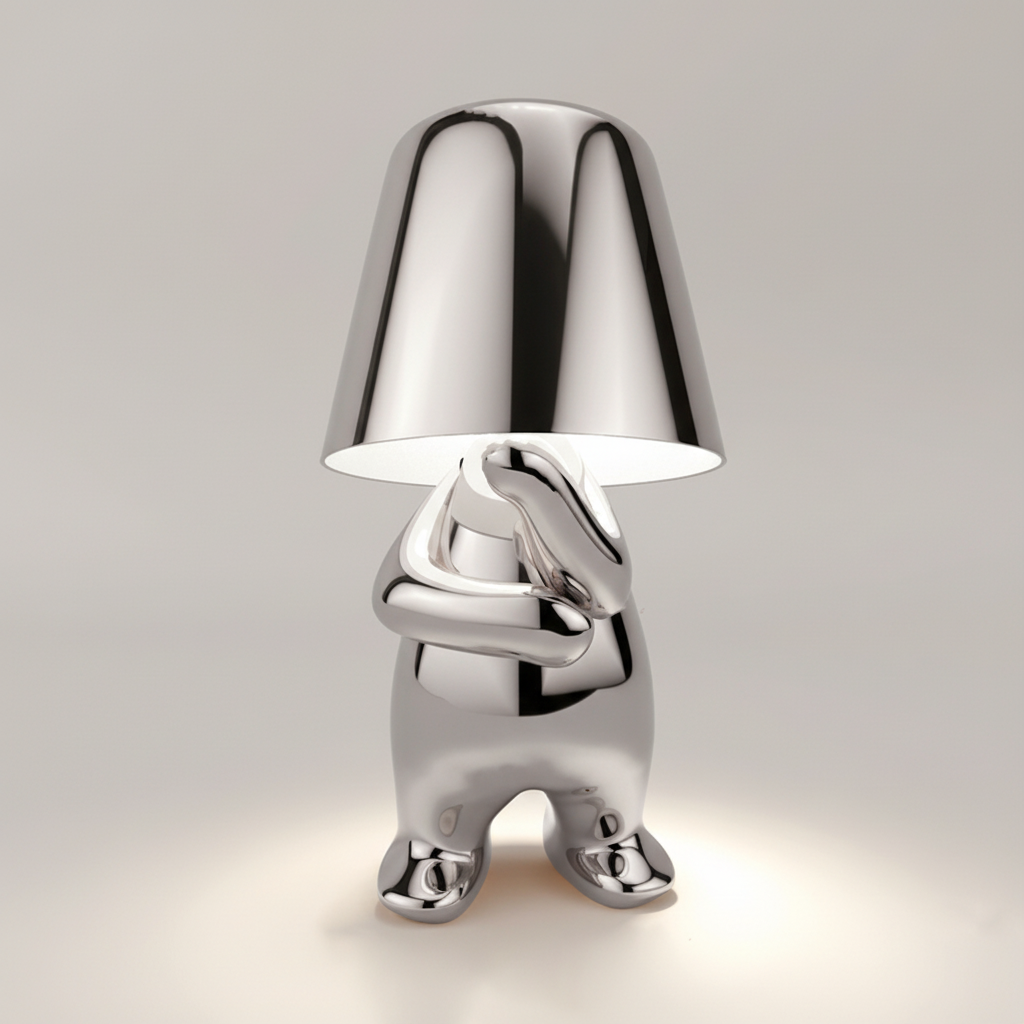 Metal Finish Contemporary Table Lamp