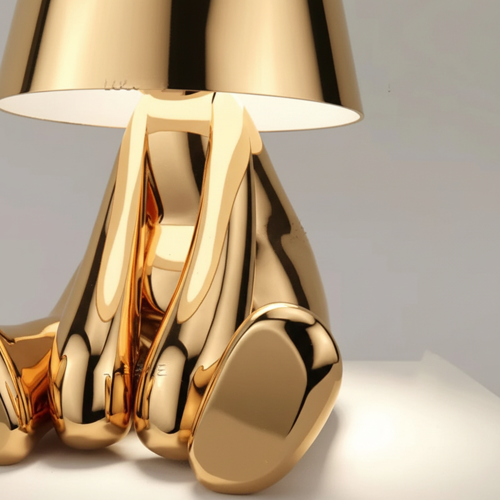Metal Finish Contemporary Table Lamp