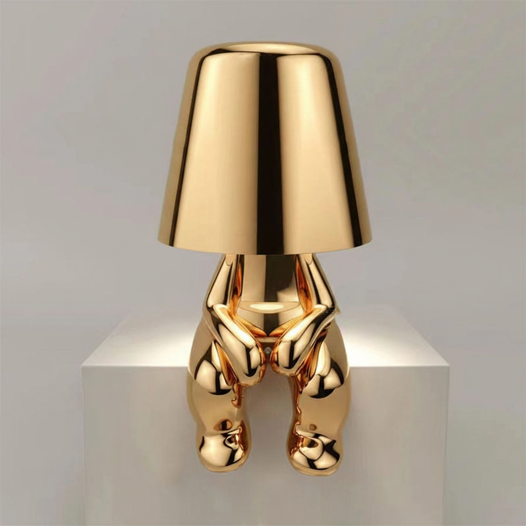 Metal Finish Contemporary Table Lamp