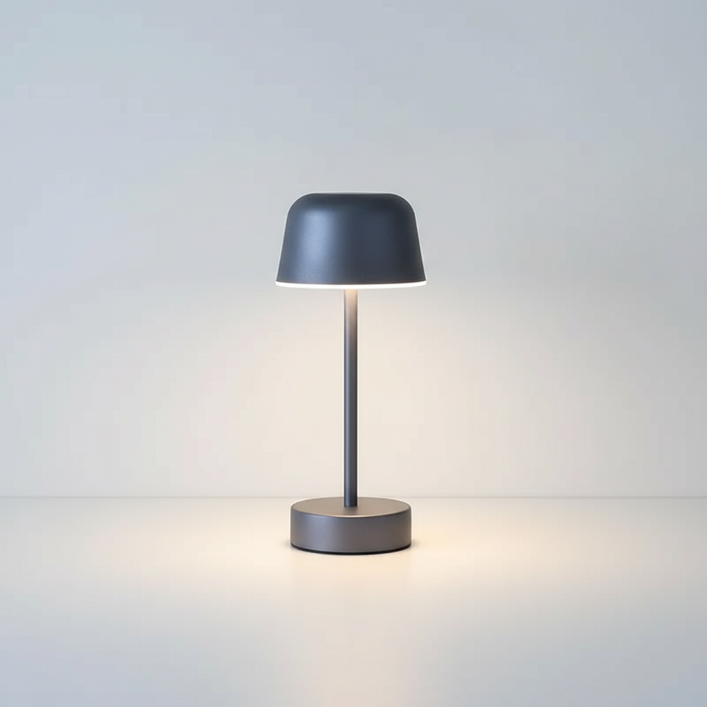 Contemporary Metallic Desk Light