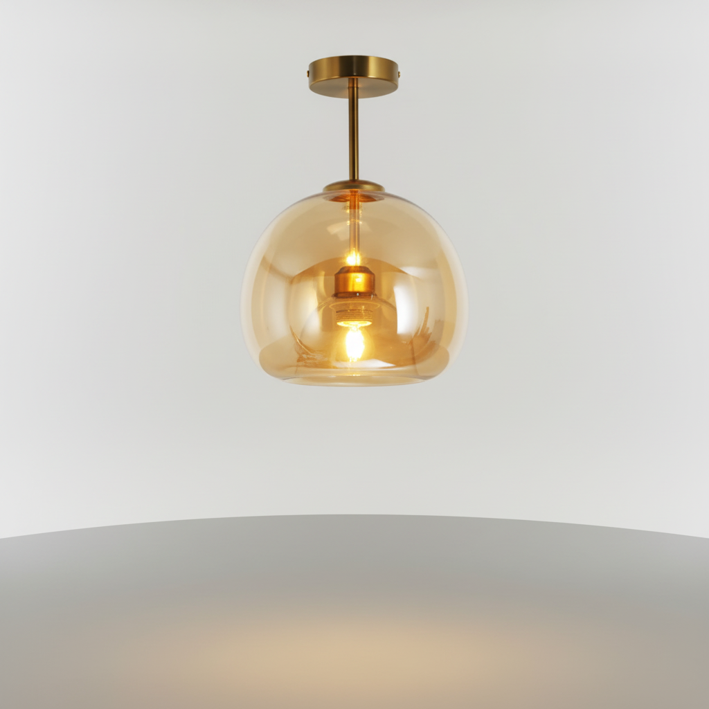 Contemporary Black and Gold Light Fixture - Designer Style