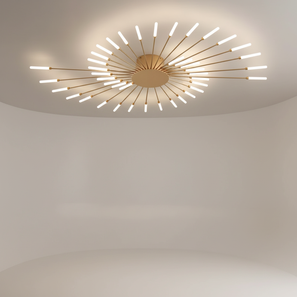 Large LED Ceiling Light Fixture - Contemporary Design