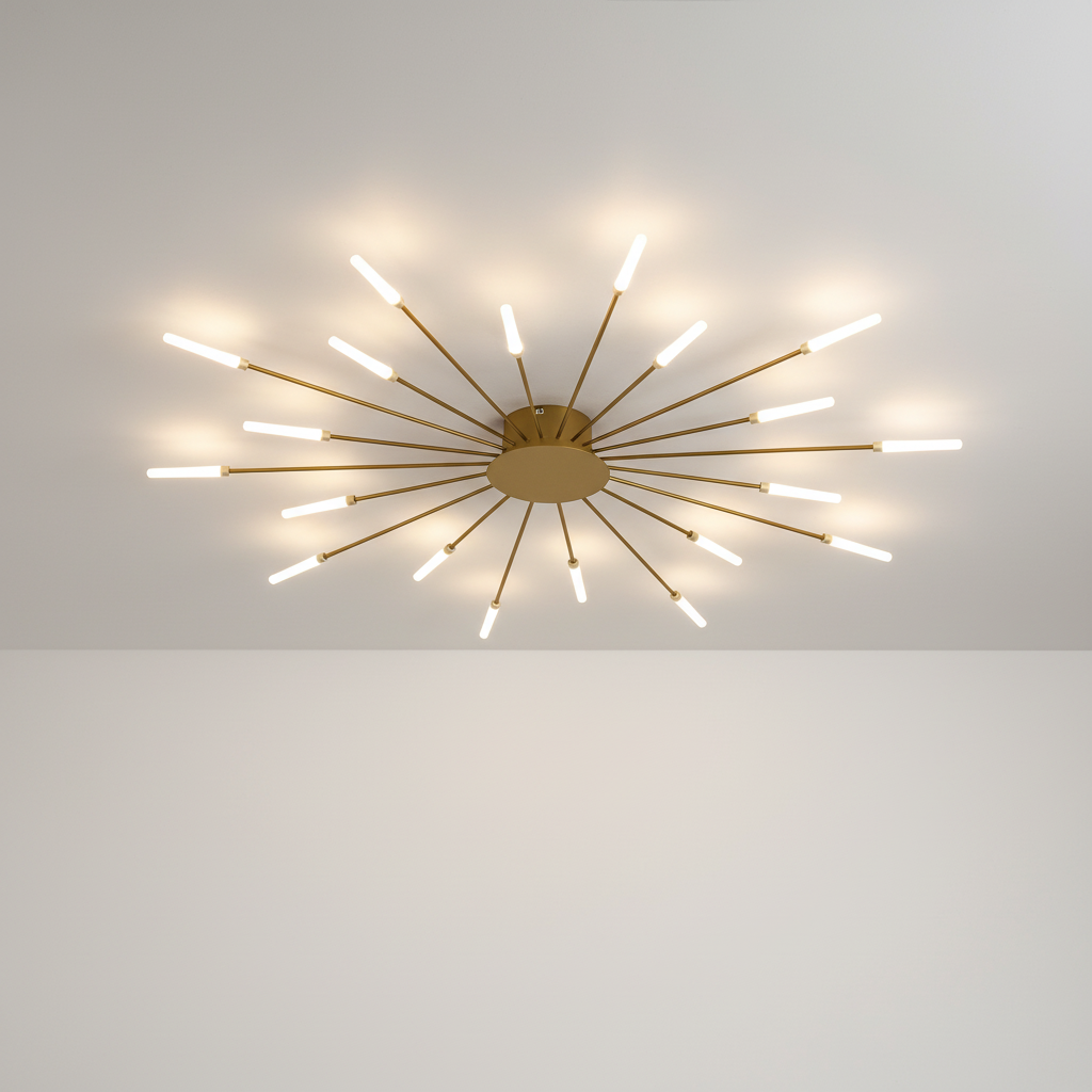 Large LED Ceiling Light Fixture - Contemporary Design