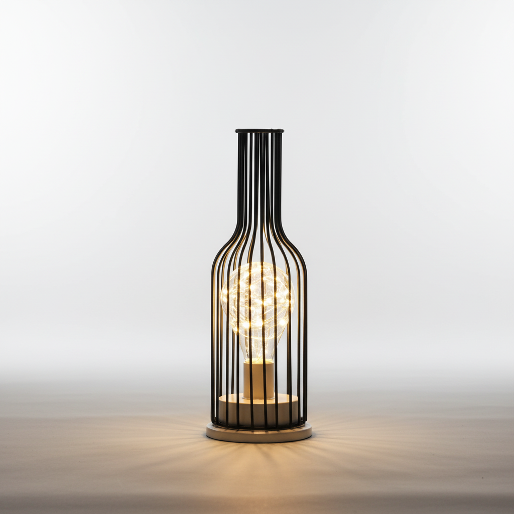 Contemporary Metallic Desk Light