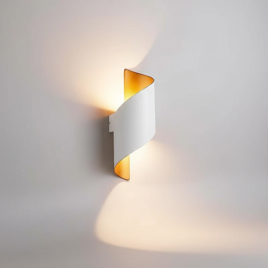 Twisted Design Wall Lamp - Contemporary Spiral Lighting