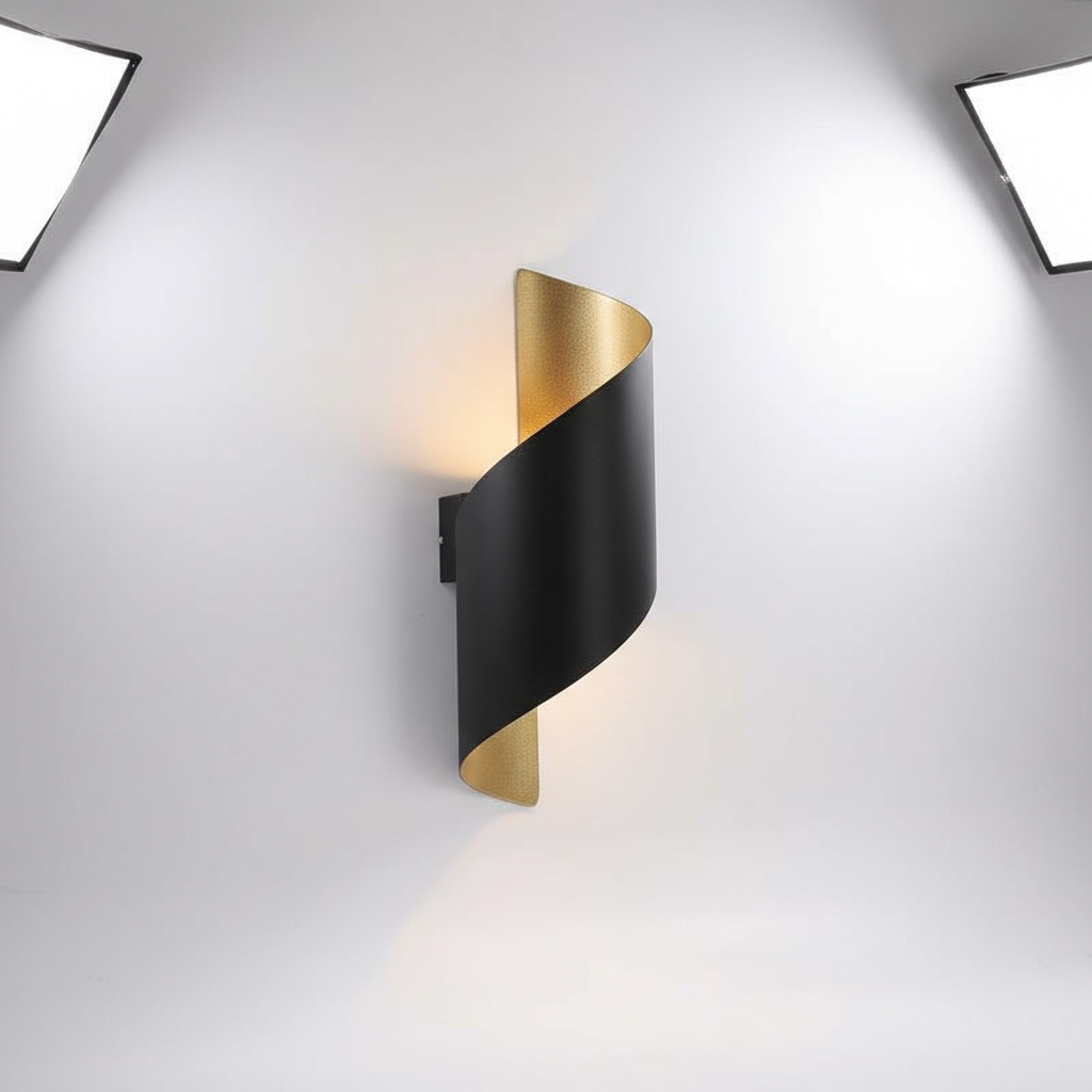 Twisted Design Wall Lamp - Contemporary Spiral Lighting