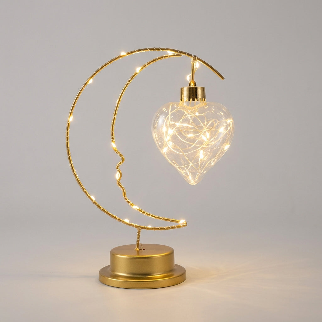 Table Lamp with Moon Design - Serene Light