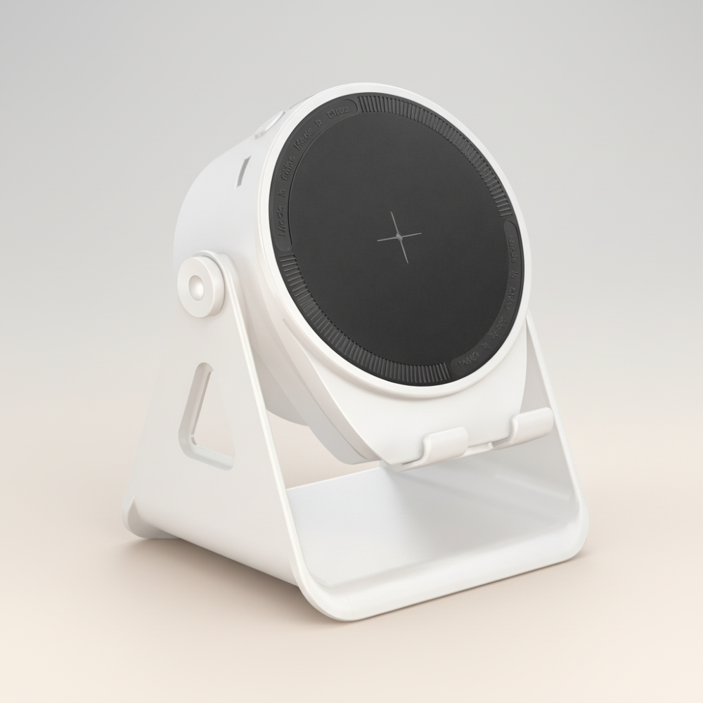 All-in-One Bluetooth Speaker with Wireless Charging & LED Lights