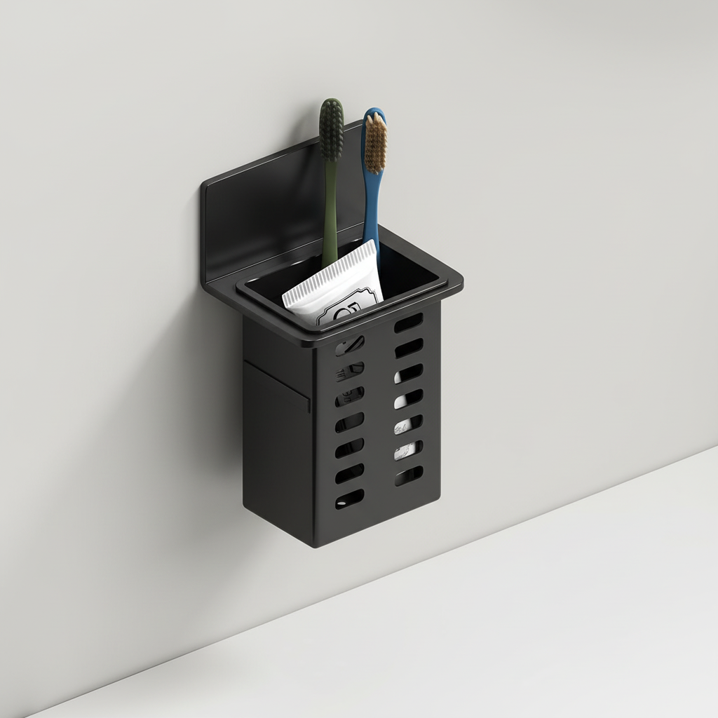 Versatile Bathroom Storage Shelf - Adhesive Holder