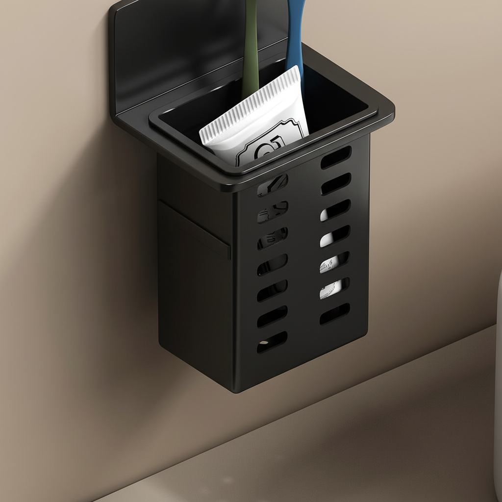 Versatile Bathroom Storage Shelf - Adhesive Holder