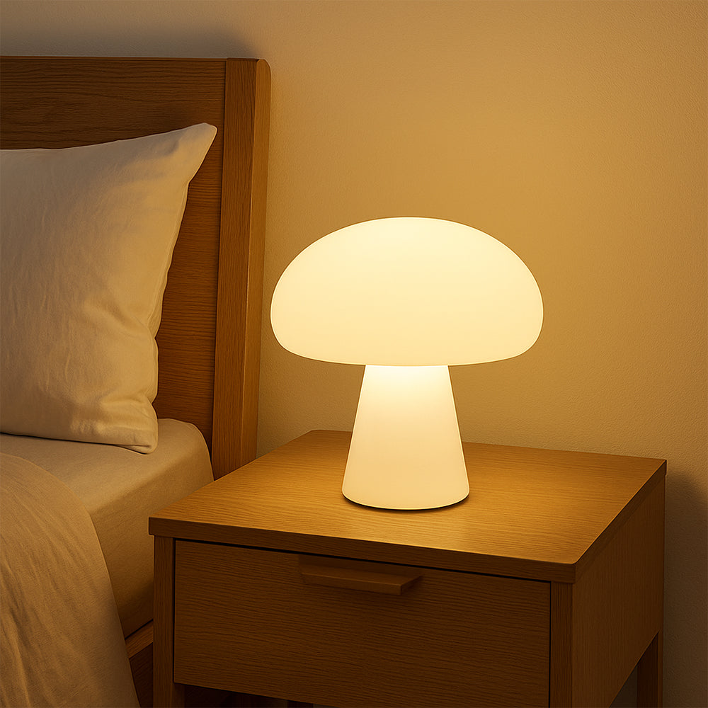 Versatile USB Rechargeable Mushroom-Shaped Table Lamp