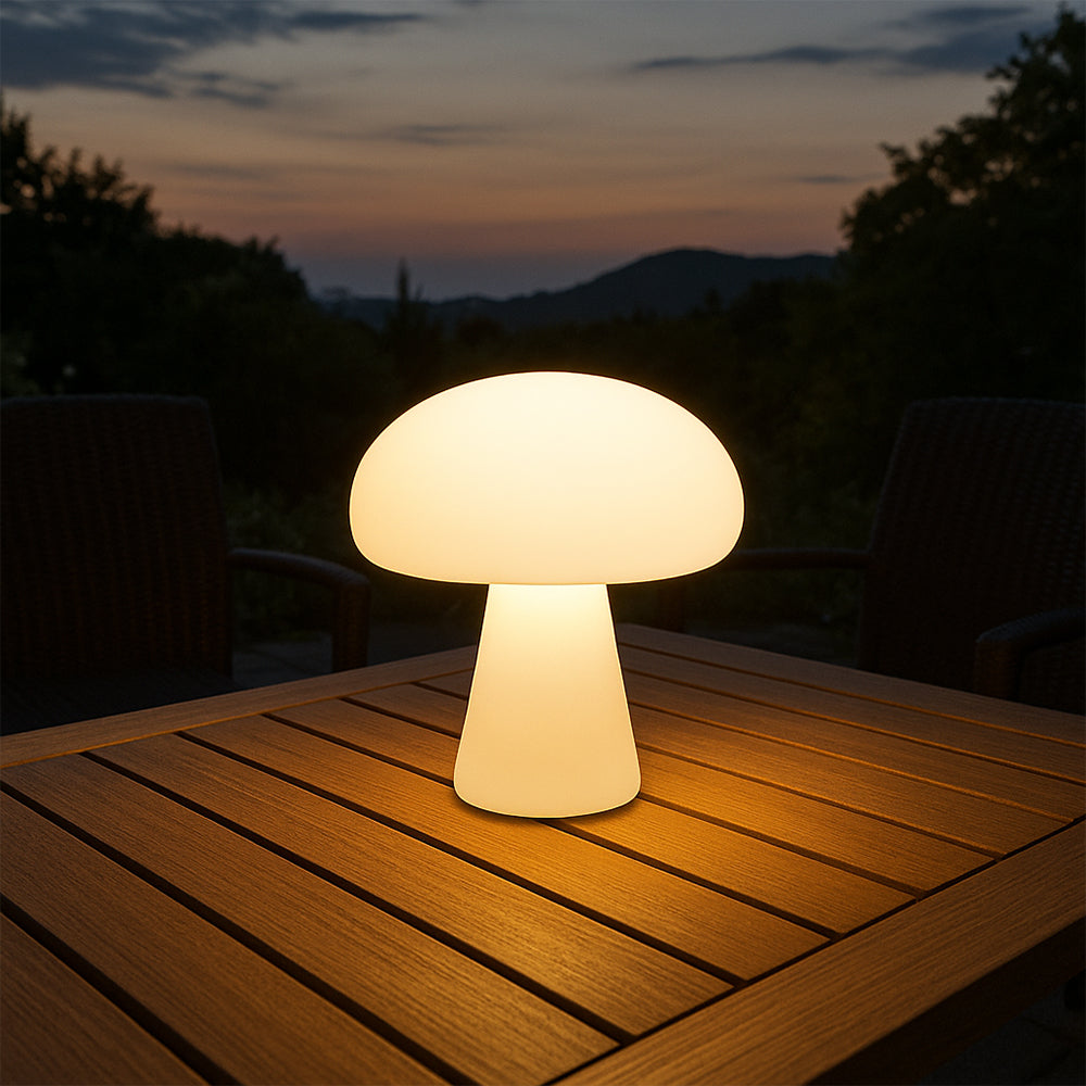 Versatile USB Rechargeable Mushroom-Shaped Table Lamp