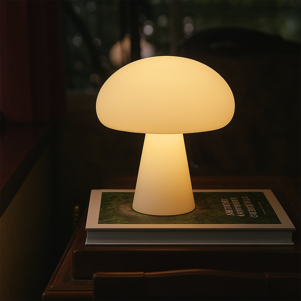 Versatile USB Rechargeable Mushroom-Shaped Table Lamp