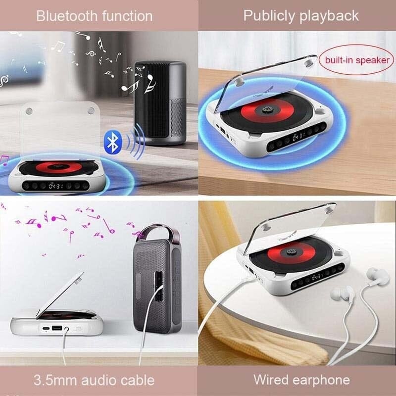 SoundStream | Compact CD Player with Bluetooth and Extended Playtime