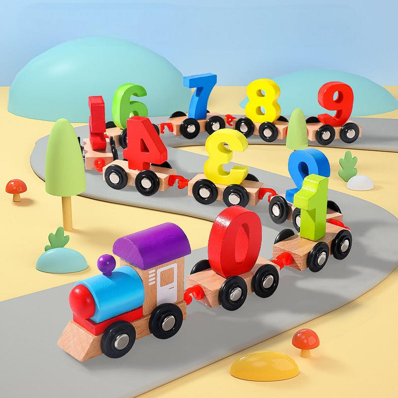 Interactive Magnetic Number Train for Early Learning