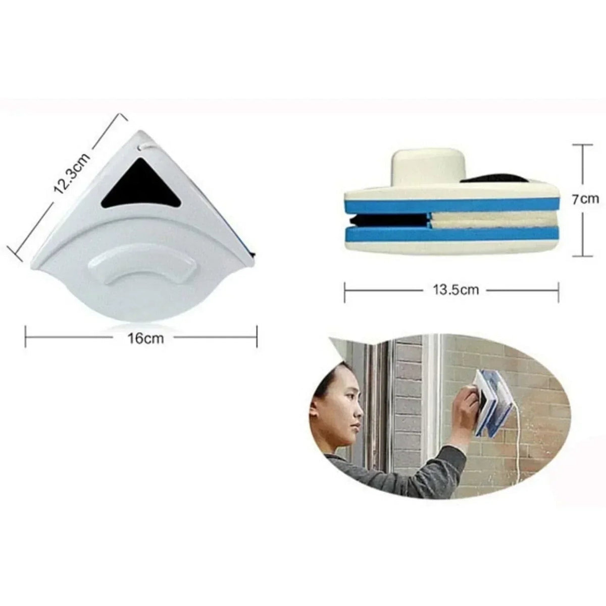 Dual-Sided Window Cleaning Magnet for Effortless Shine