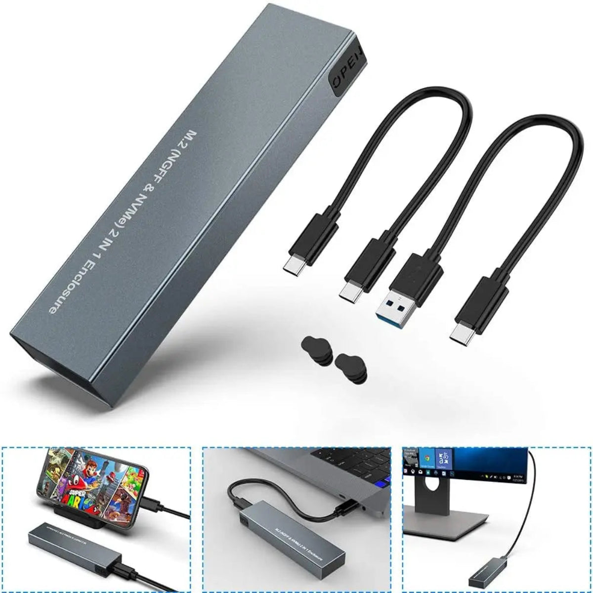 Ultra-Fast Portable SSD Enclosure for Seamless Storage
