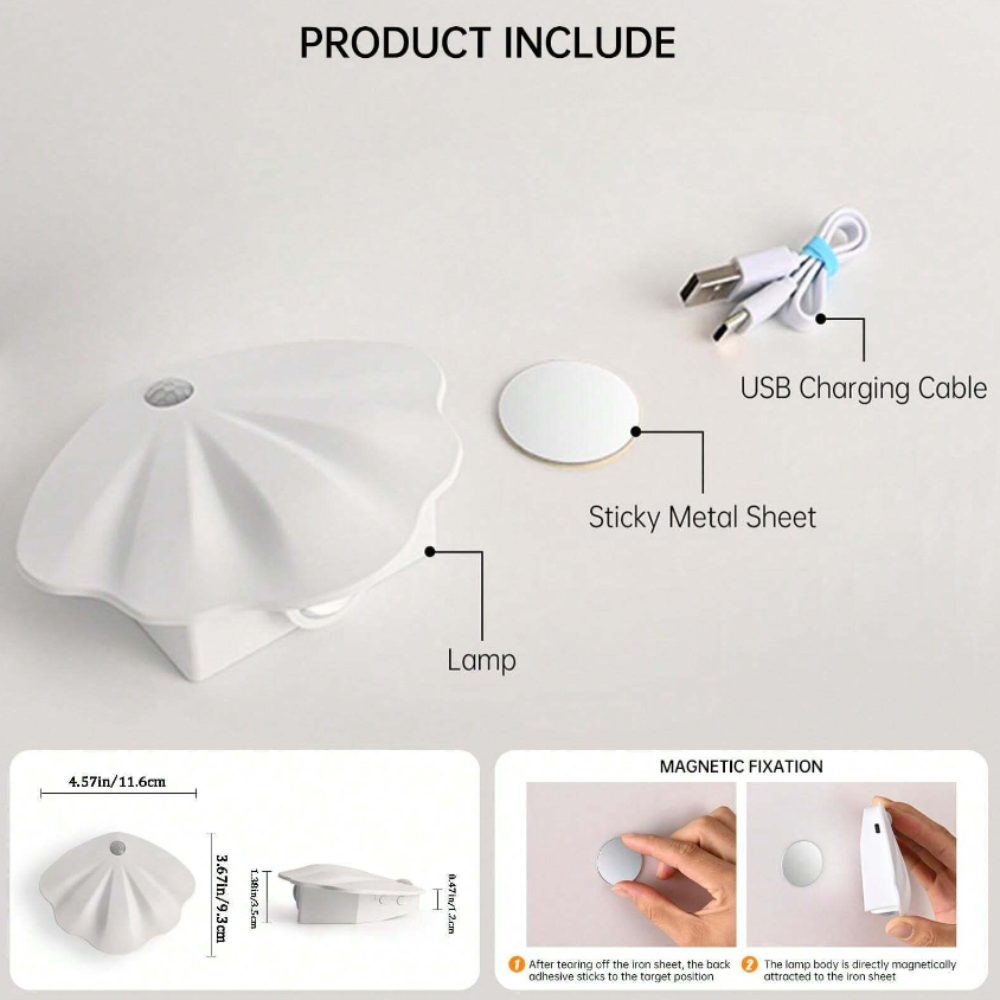 Motion-Activated Lamp with Smart Shell Design