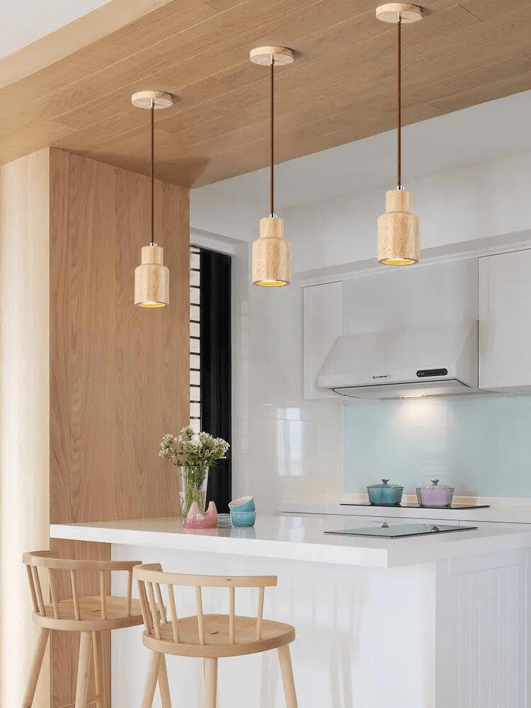Rustic Wood Hanging Light Fixture | Warm Glow for Any Space