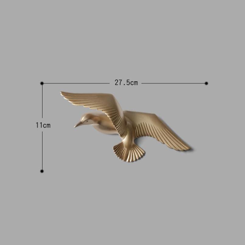 Coastal Bird Wall Art | Elegant Resin Decor for Your Home