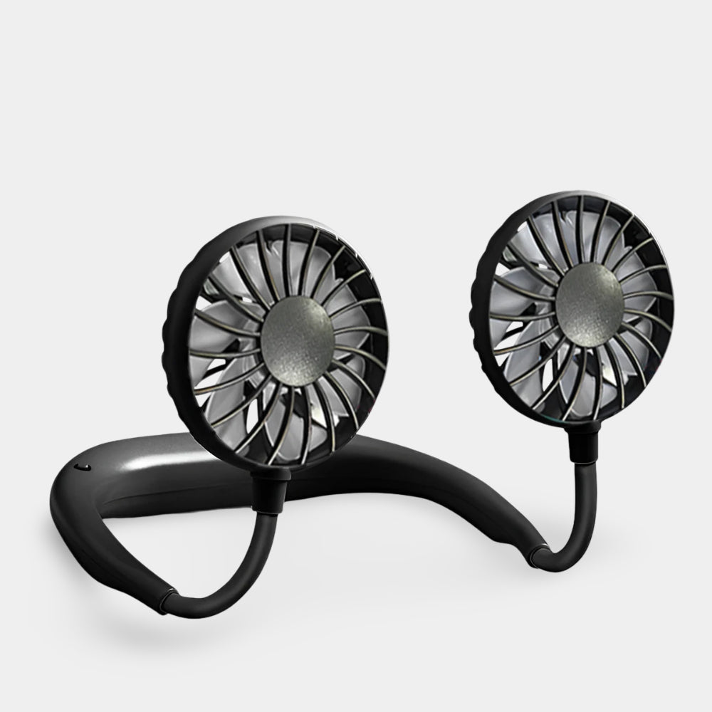 Wearable Cooling Breeze - Rechargeable Neck Fan for Any Activity