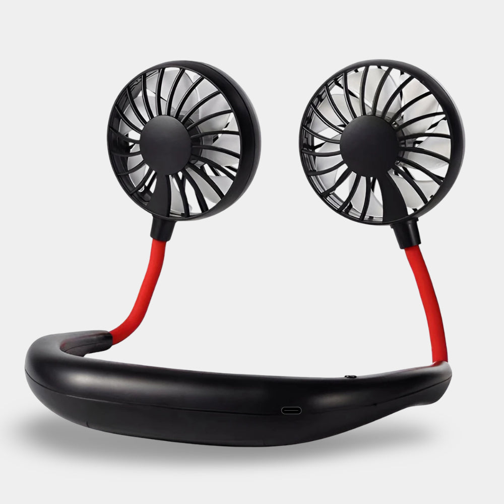Wearable Cooling Breeze - Rechargeable Neck Fan for Any Activity