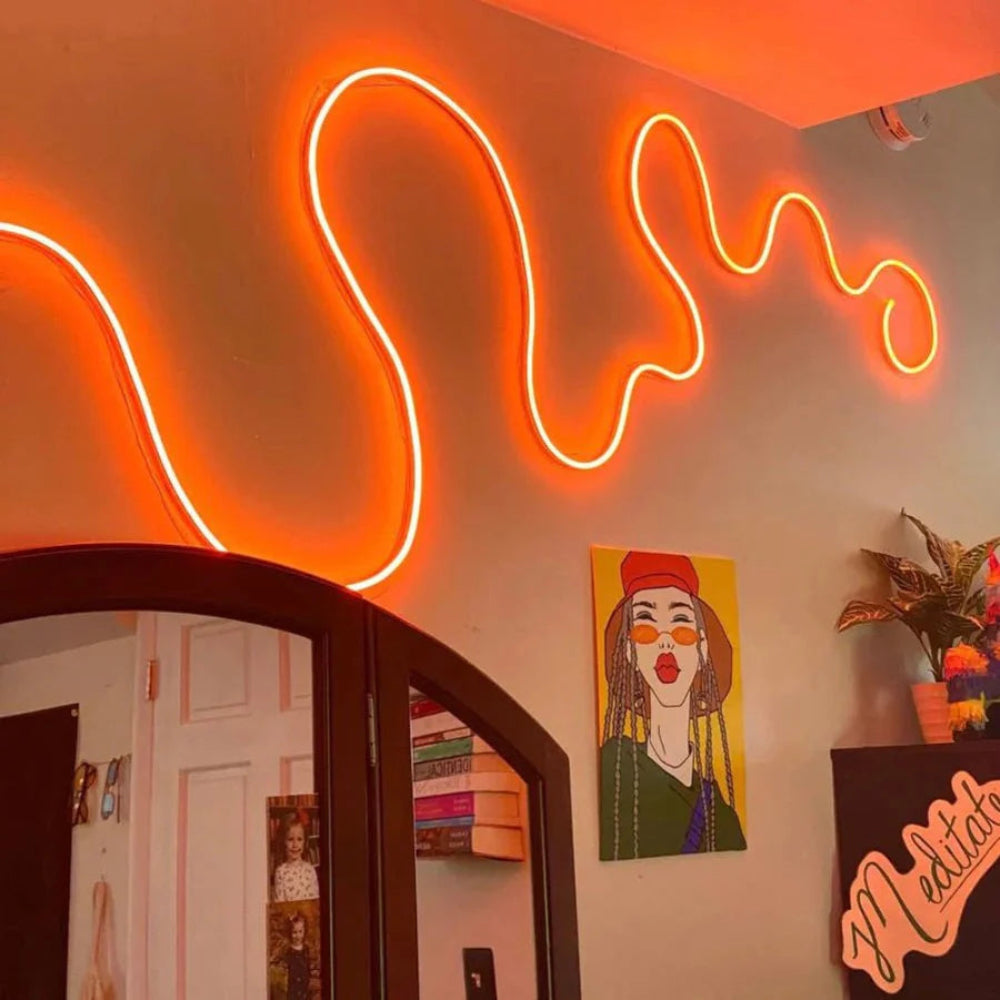 Vibrant FlexiGlow LED Strips | App-Controlled Mood Lighting