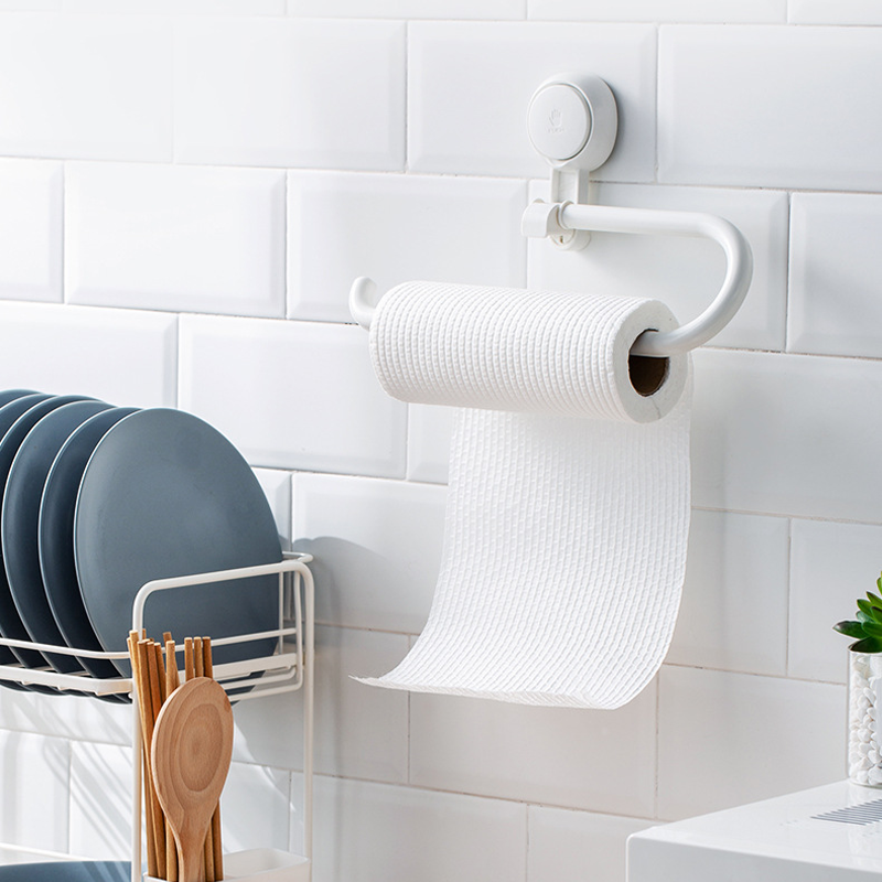 Easy-Mount Toilet Paper Holder with Elegant Wood Finish
