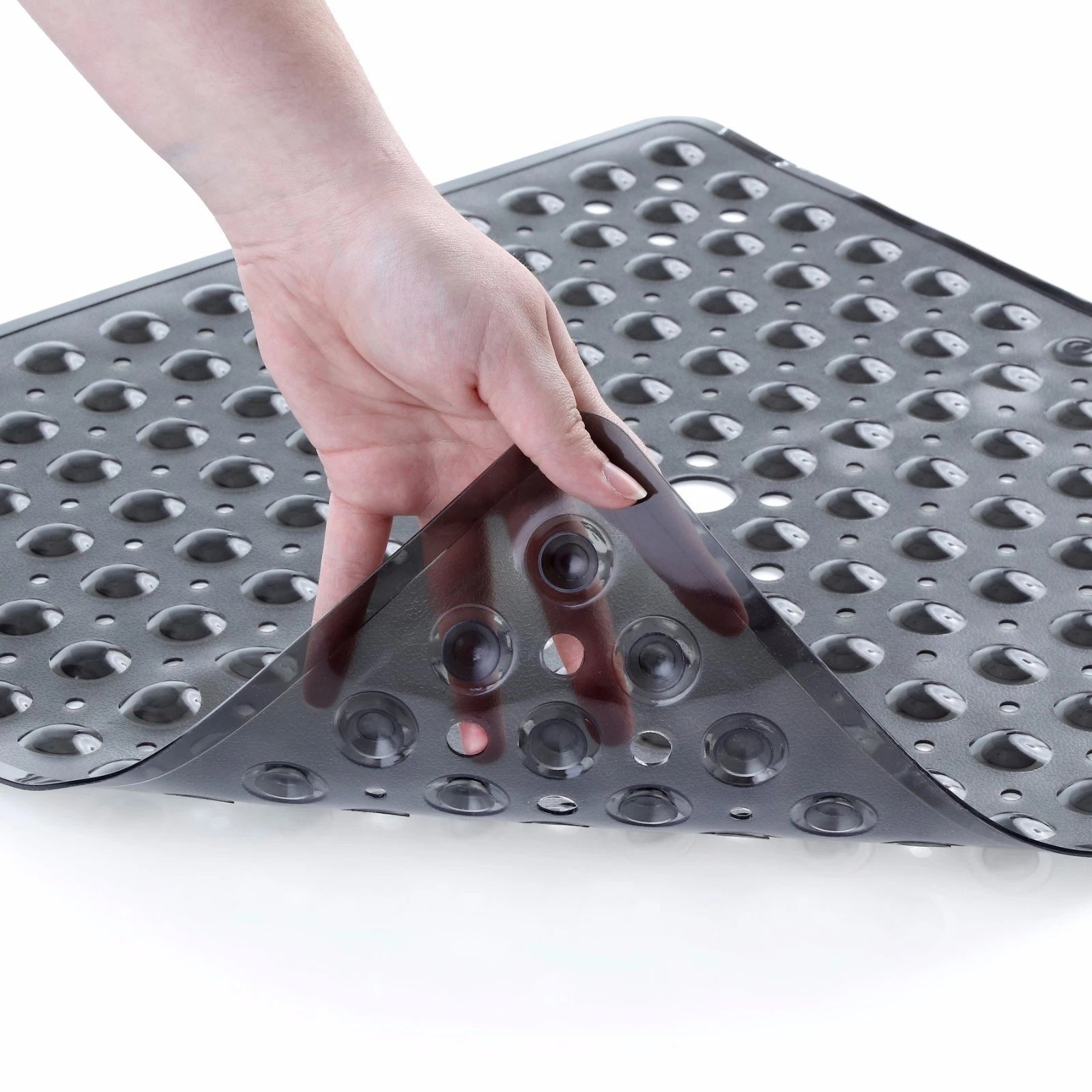 Secure and Stylish Bath Mat with Drainage Features