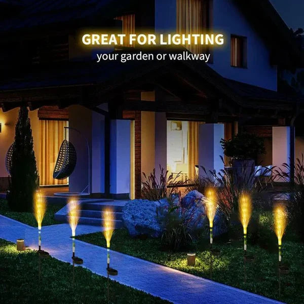 LuxeGlow | Elegant Wicker Garden Lights for Outdoor Charm