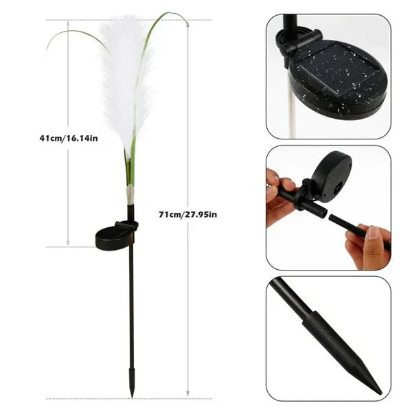LuxeGlow | Elegant Wicker Garden Lights for Outdoor Charm