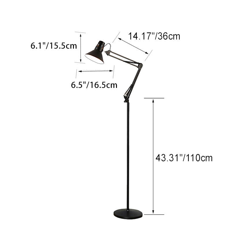 LuxeLight | Elegant Adjustable Iron Floor Lamp for Bedrooms