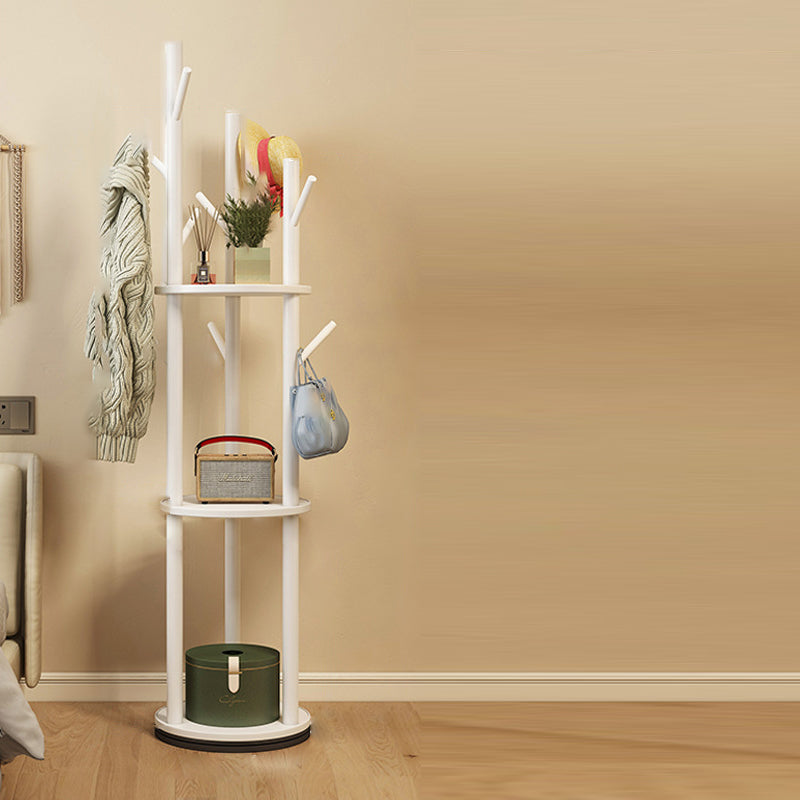 EcoChic | Stylish Solid Pine Rotating Hall Tree Stand