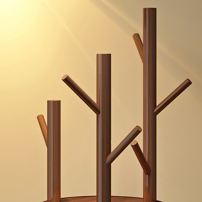 EcoChic | Stylish Solid Pine Rotating Hall Tree Stand