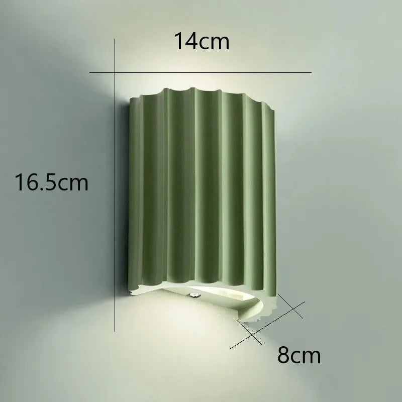 Elegant Ribbed Wall Sconce for Cozy Ambient Illumination