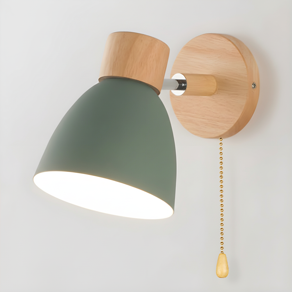 Wood Wall Light Fixture - Nordic Design